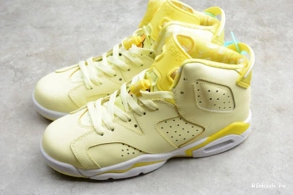 Yellow Jordan Dynamic Retro 6 Floral 0914